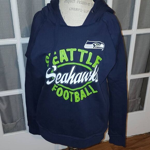 NWT NFL Team Apparel‎ Womens Seattle Seahawks Hoodie Large - Picture 1 of 5